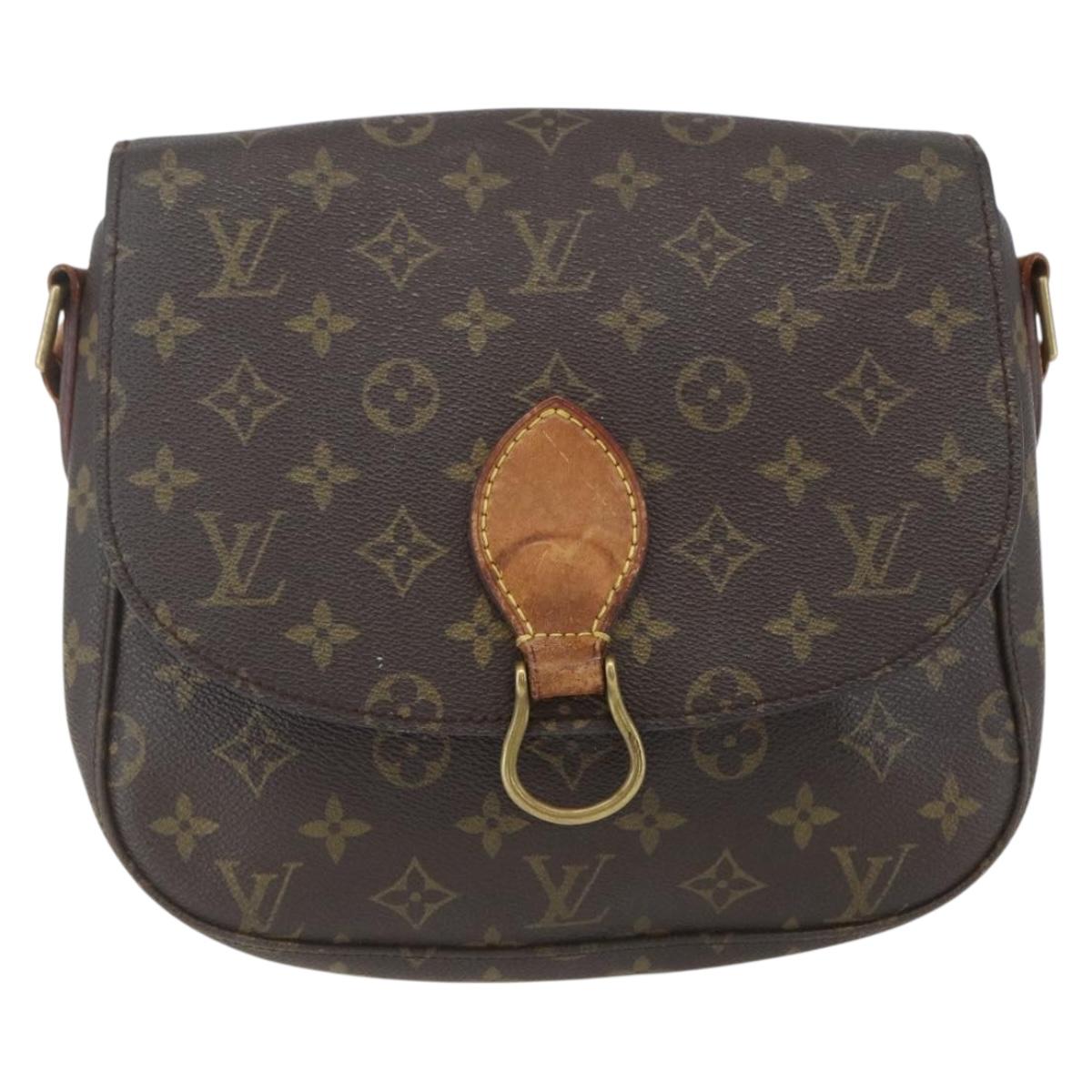 LOUIS VUITTON Monogram Saint Cloud GM Shoulder Bag Vintage M51242 LV Auth 161844
