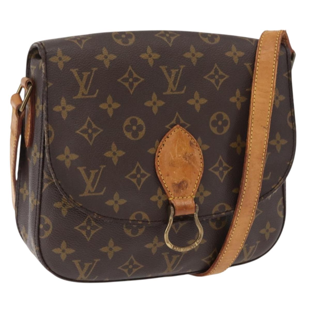 LOUIS VUITTON Monogram Saint Cloud GM Shoulder Bag M51242 LV Auth 161846