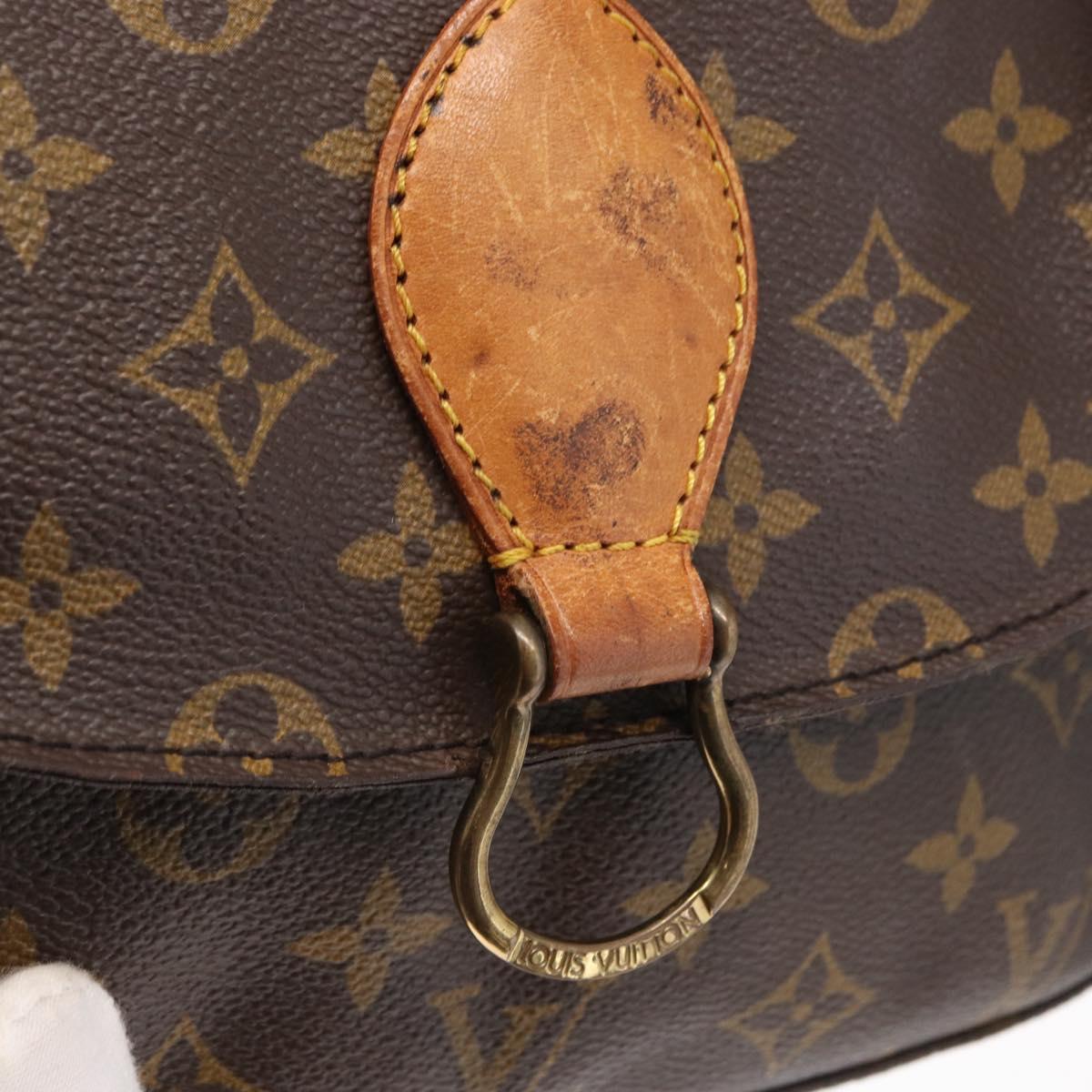 LOUIS VUITTON Monogram Saint Cloud GM Shoulder Bag M51242 LV Auth 161846