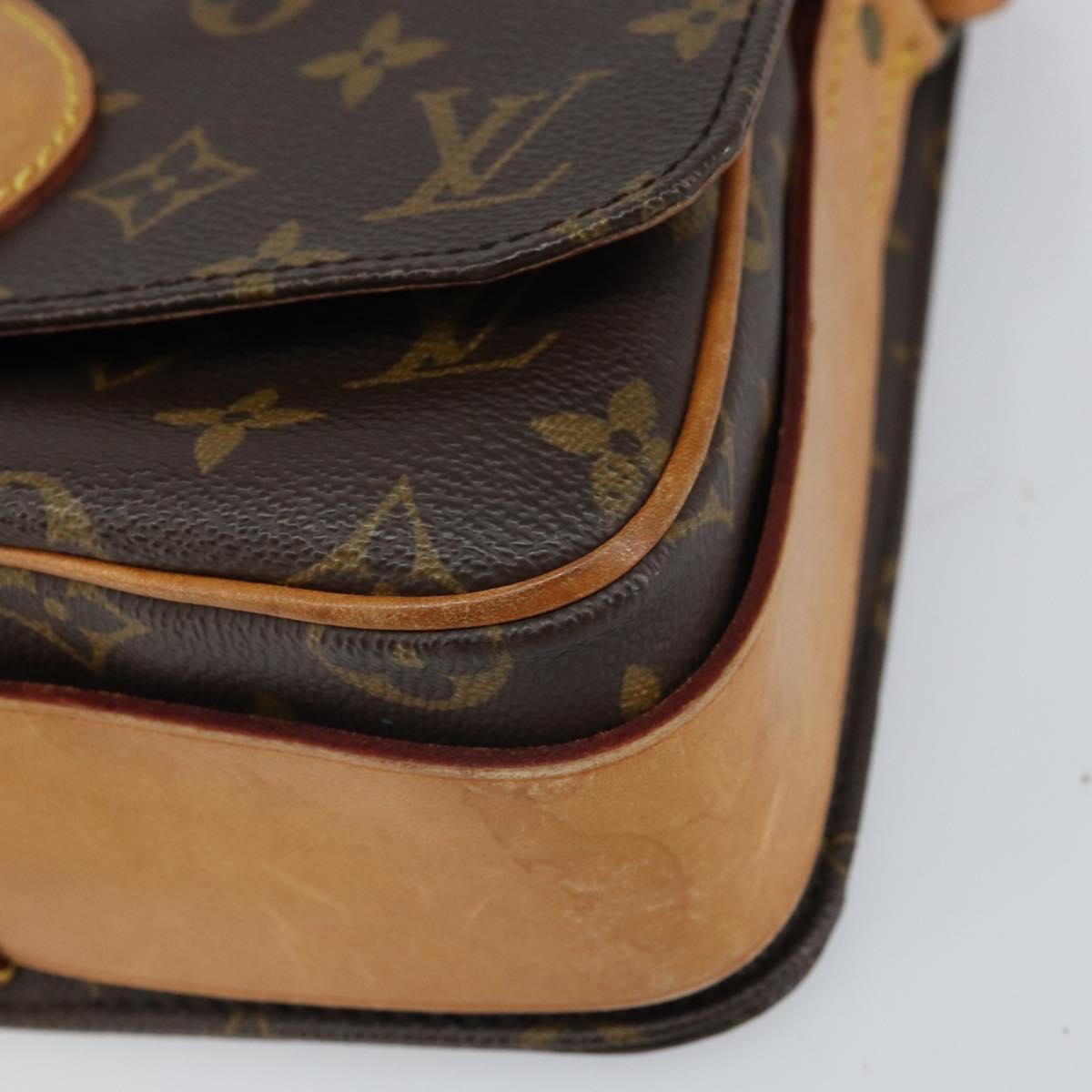 LOUIS VUITTON Monogram Cartouchiere MM Shoulder Bag M51253 LV Auth 161847