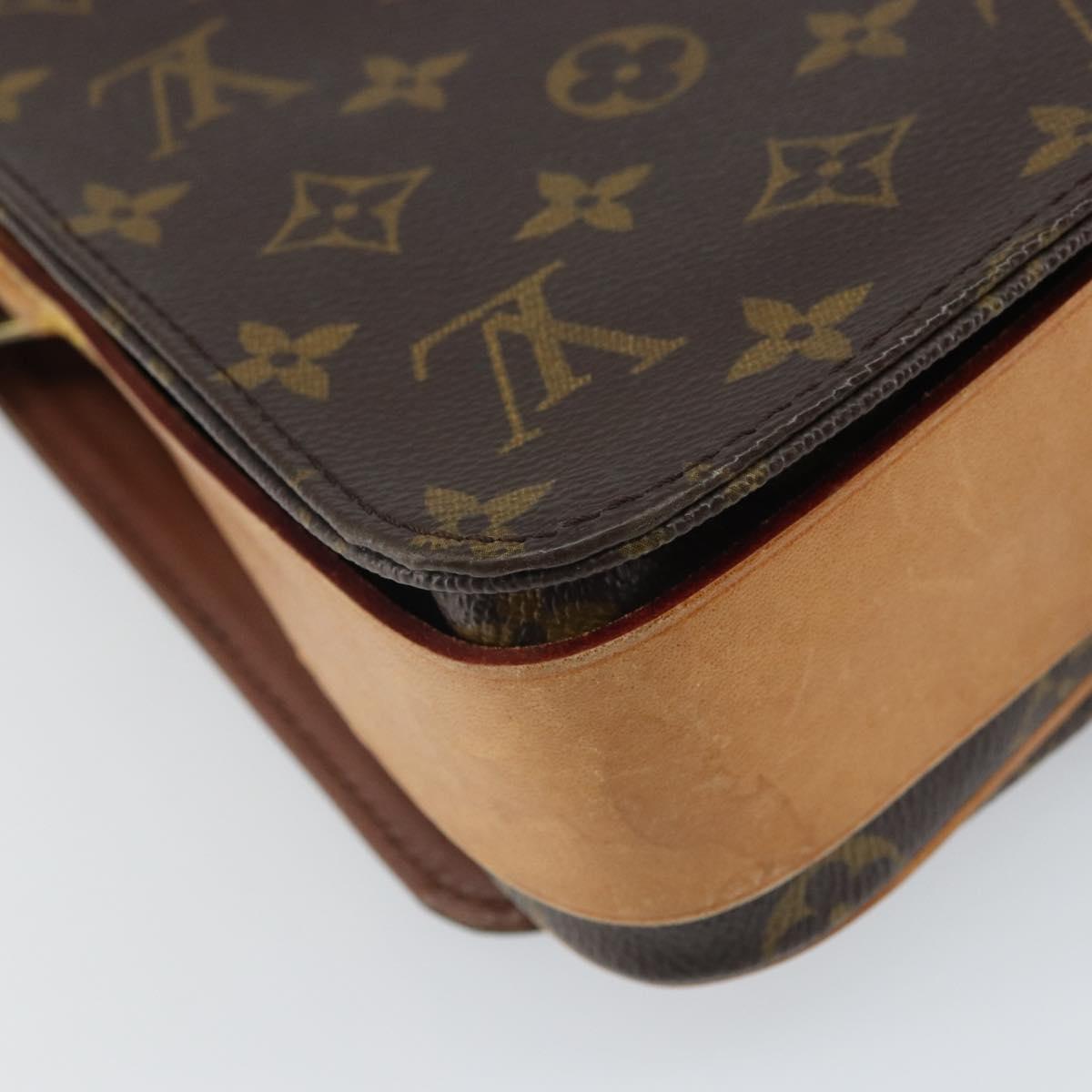 LOUIS VUITTON Monogram Cartouchiere MM Shoulder Bag M51253 LV Auth 161847