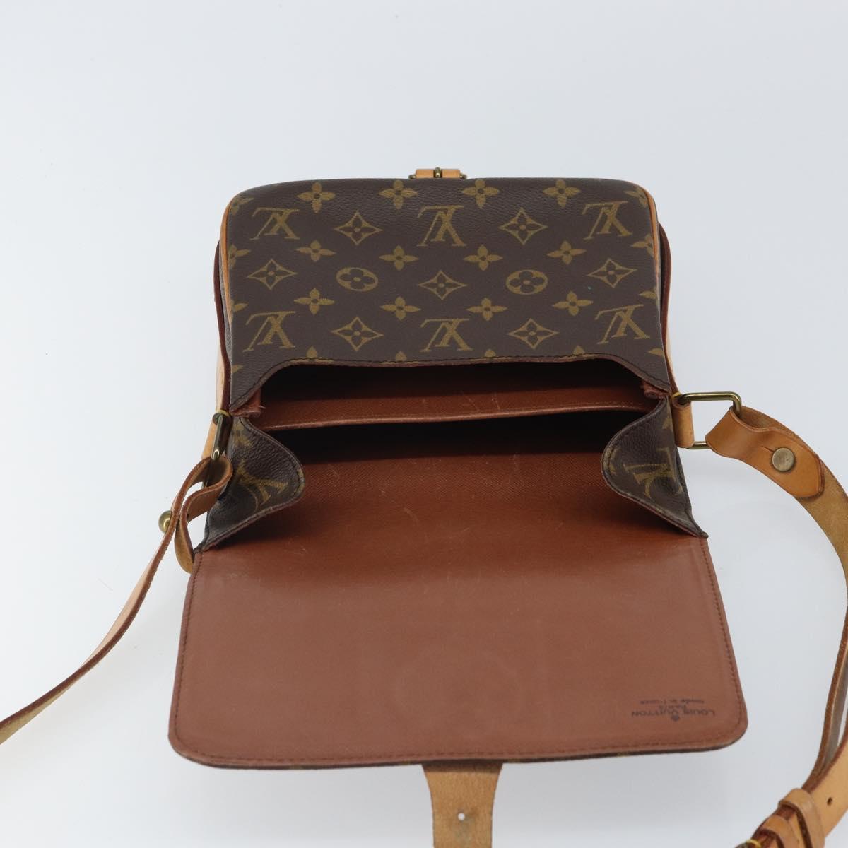 LOUIS VUITTON Monogram Cartouchiere MM Shoulder Bag M51253 LV Auth 161847
