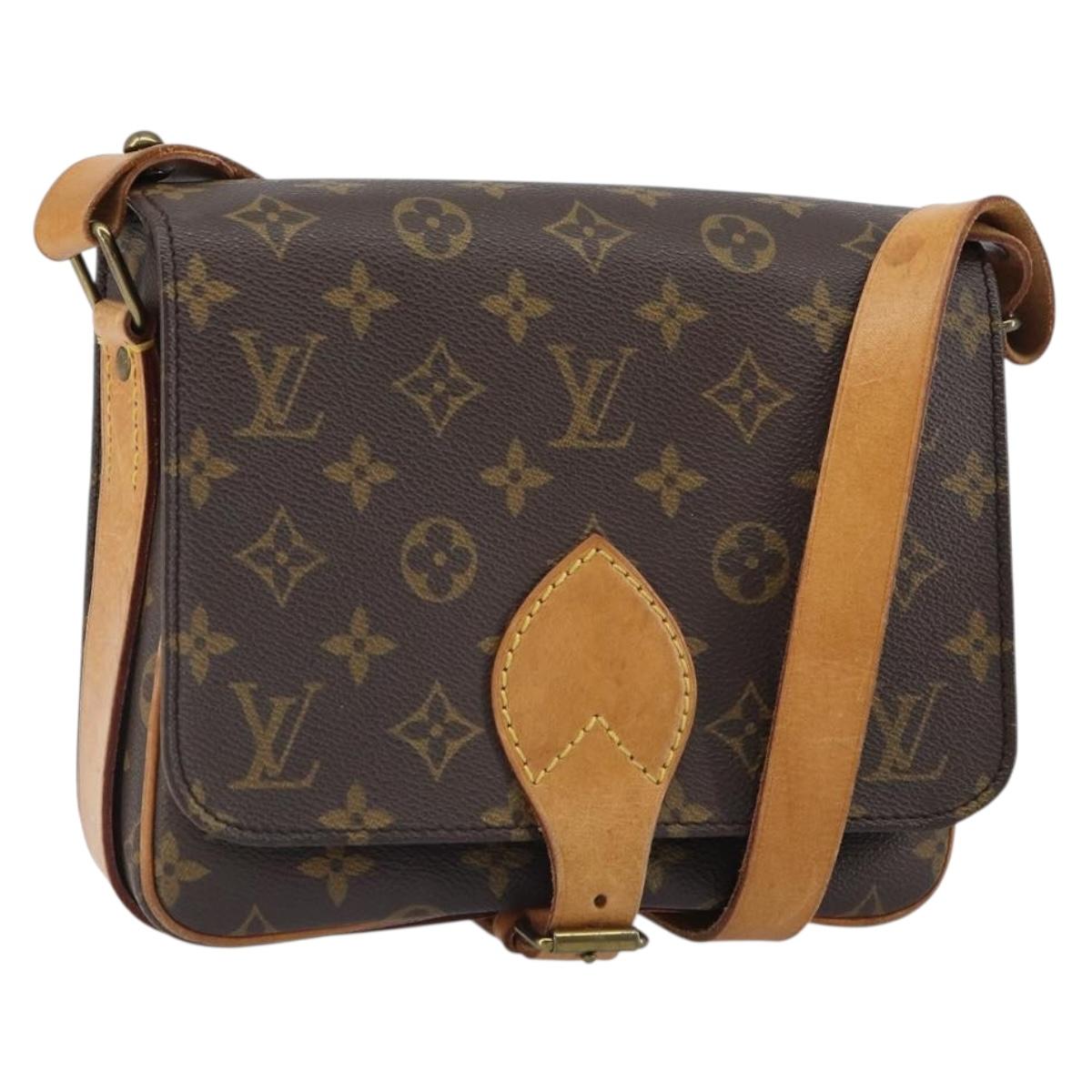 LOUIS VUITTON Monogram Cartouchiere MM Shoulder Bag M51253 LV Auth 161847