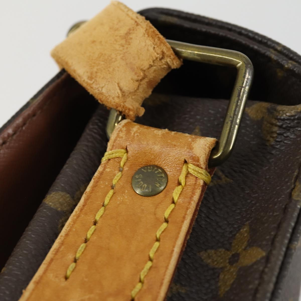 LOUIS VUITTON Monogram Cartouchiere MM Shoulder Bag M51253 LV Auth 161848