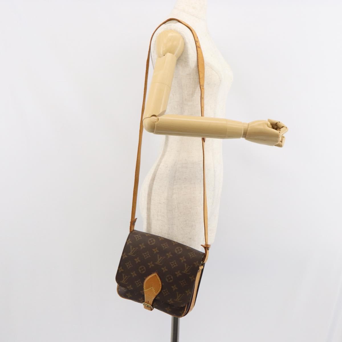 LOUIS VUITTON Monogram Cartouchiere MM Shoulder Bag M51253 LV Auth 161849