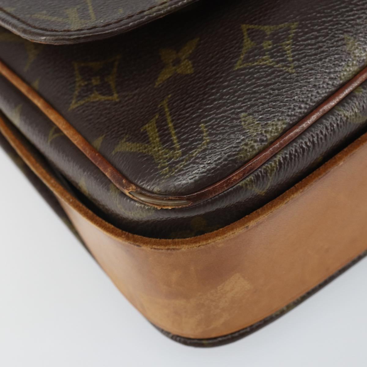LOUIS VUITTON Monogram Cartouchiere GM Shoulder Bag Vintage M51252 Auth 161851