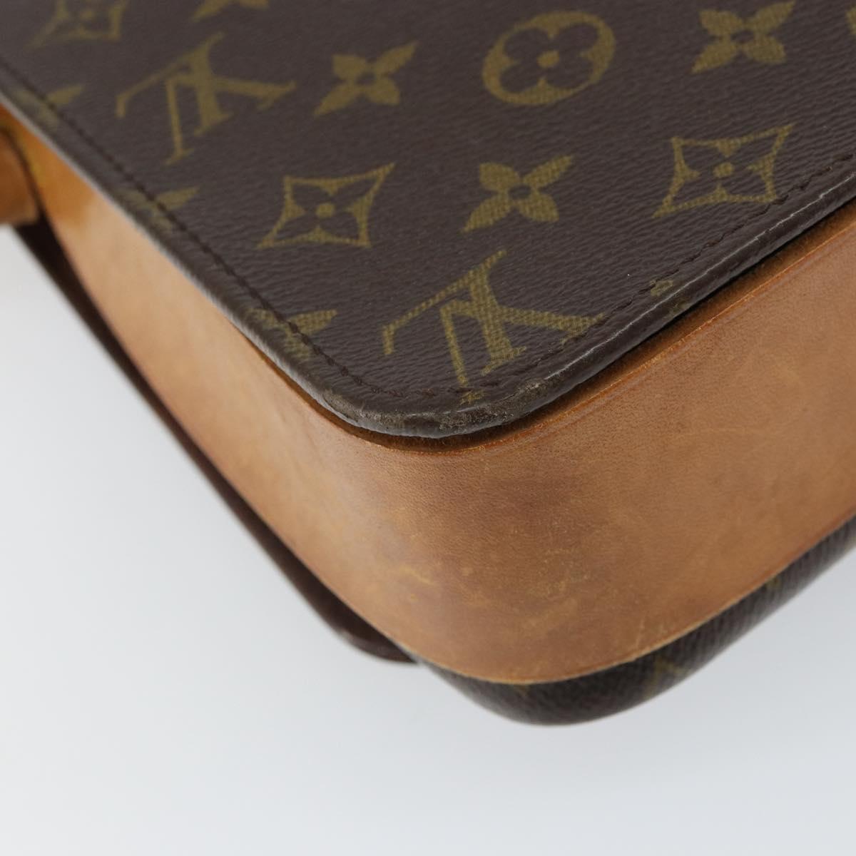 LOUIS VUITTON Monogram Cartouchiere GM Shoulder Bag Vintage M51252 Auth 161851
