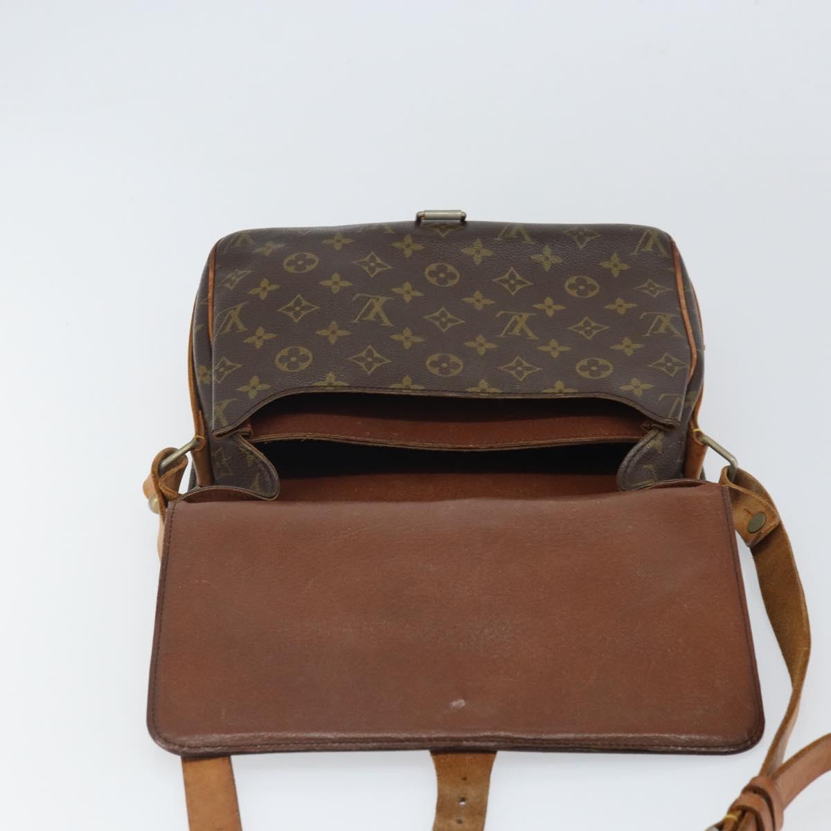 LOUIS VUITTON Monogram Cartouchiere GM Shoulder Bag Vintage M51252 Auth 161851