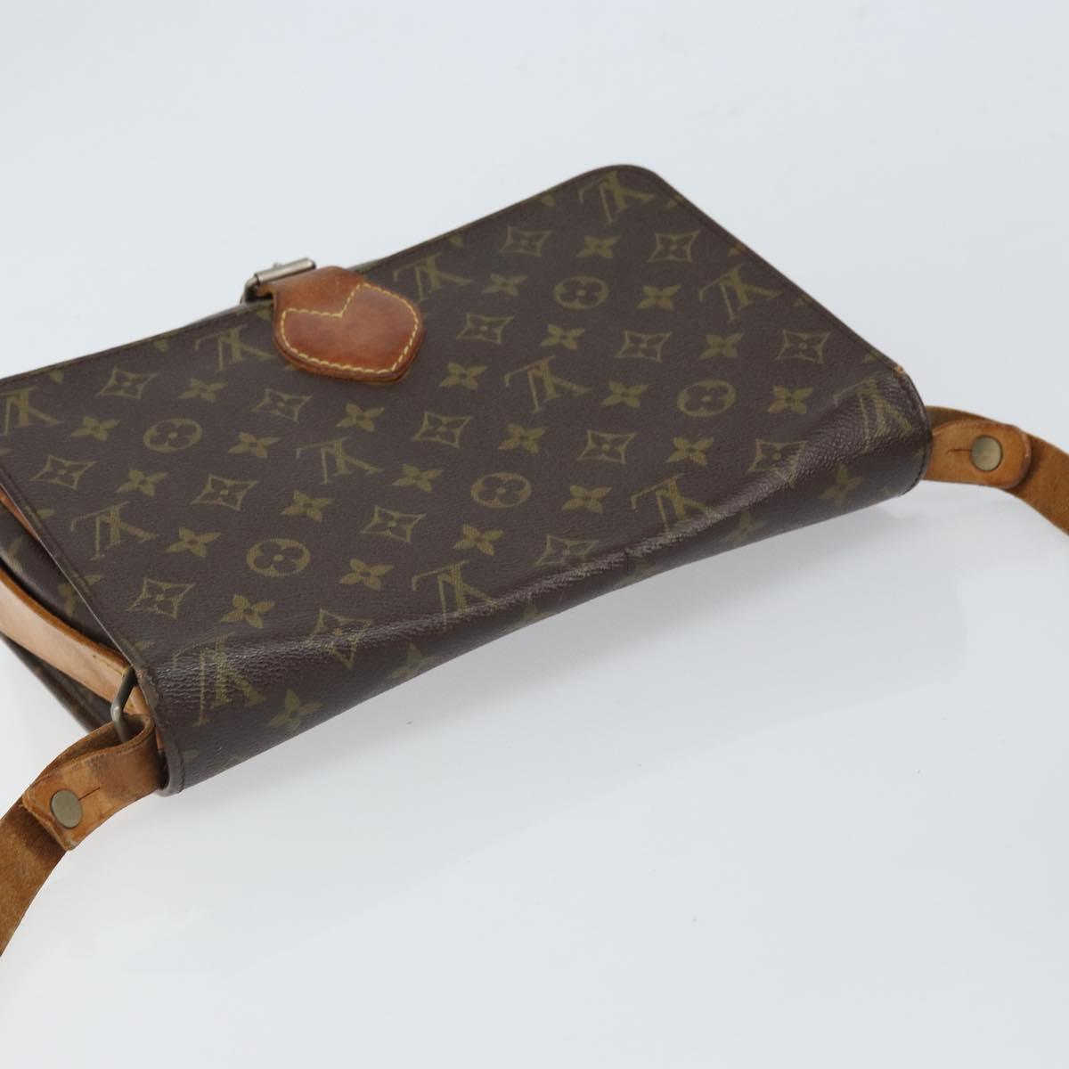 LOUIS VUITTON Monogram Cartouchiere GM Shoulder Bag Vintage M51252 Auth 161851