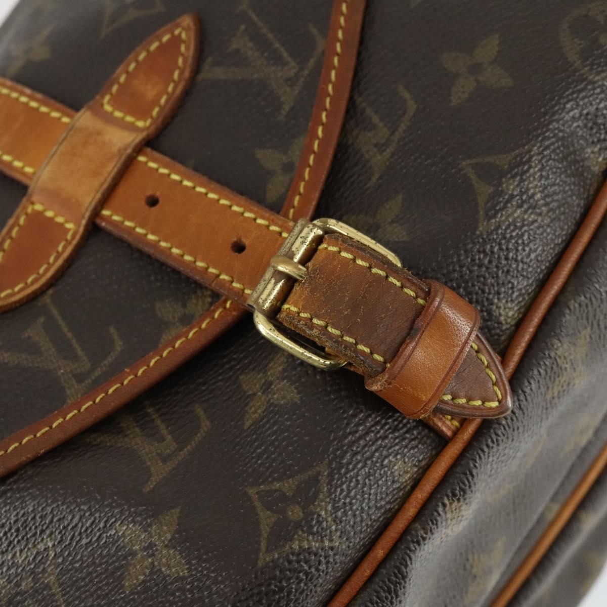 LOUIS VUITTON Monogram Saumur 30 Shoulder Bag M42256 LV Auth 161866