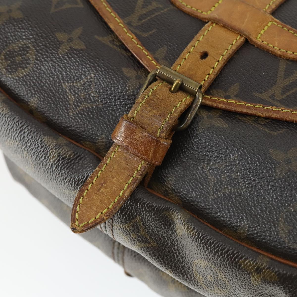 LOUIS VUITTON Monogram Saumur 30 Shoulder Bag M42256 LV Auth 161867