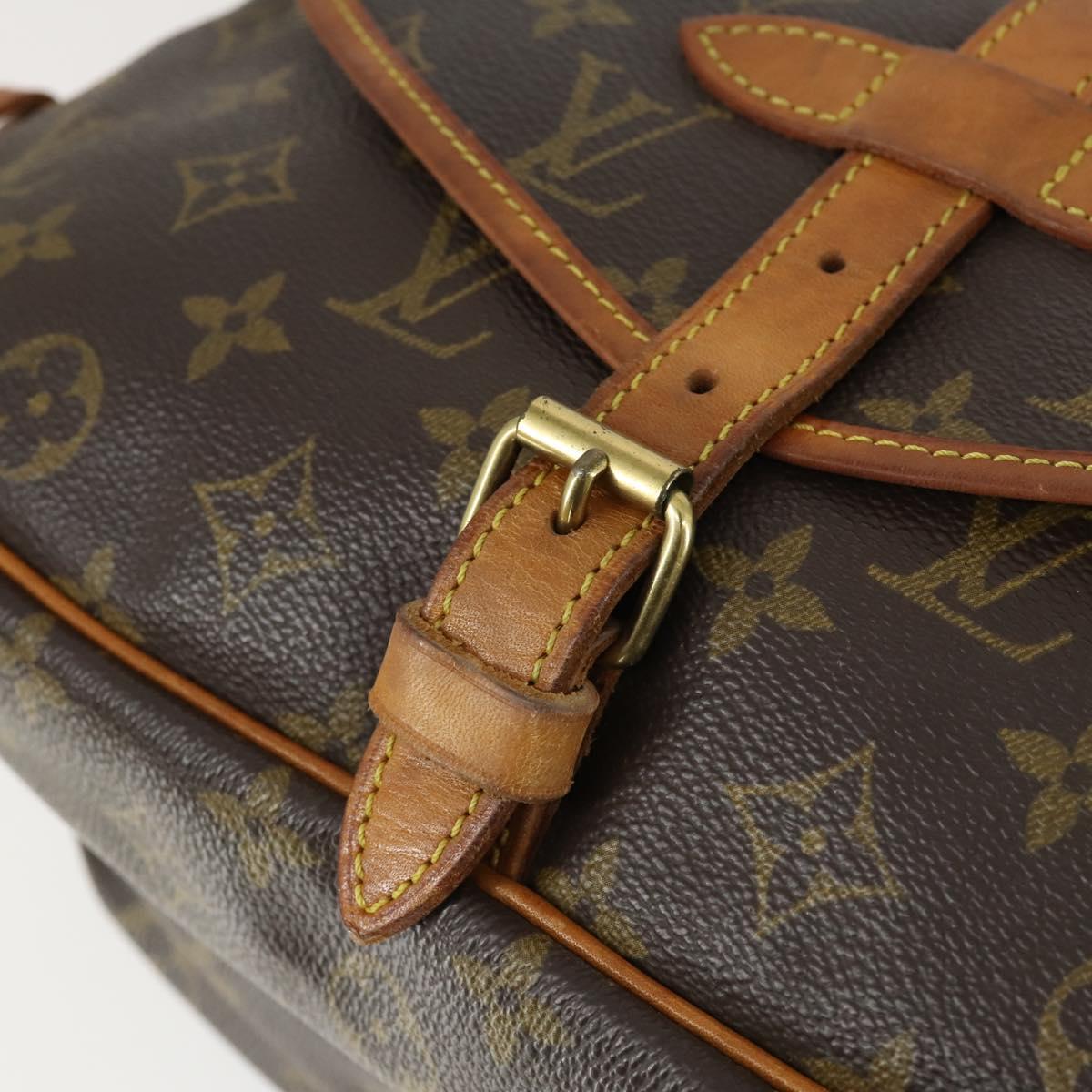 LOUIS VUITTON Monogram Saumur 30 Shoulder Bag M42256 LV Auth 161868