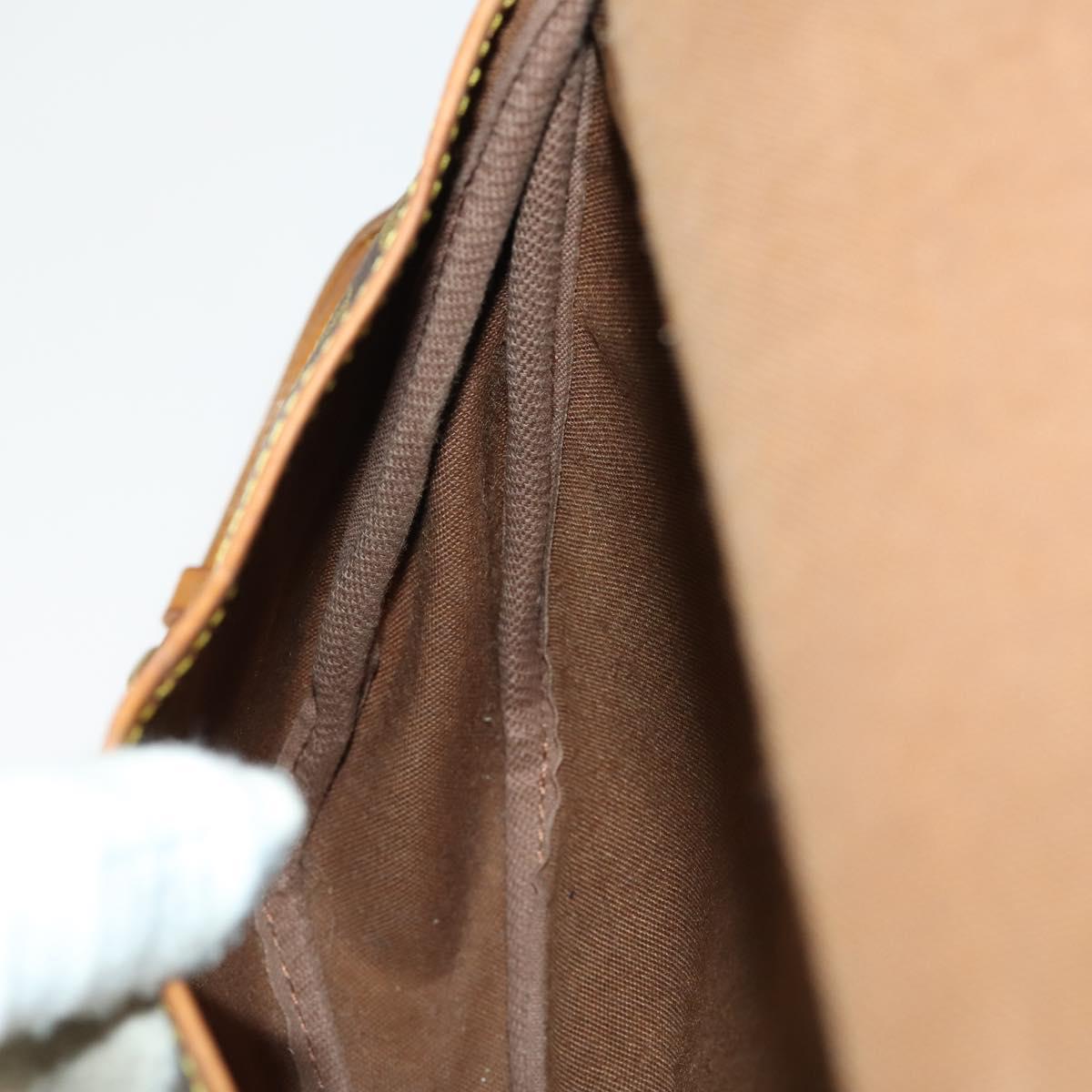 LOUIS VUITTON Monogram Saumur 30 Shoulder Bag M42256 LV Auth 161868