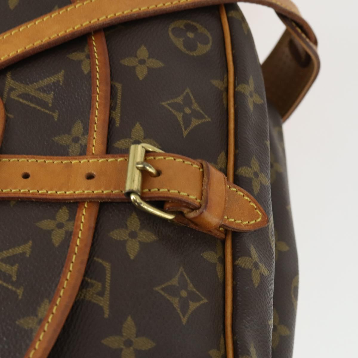 LOUIS VUITTON Monogram Saumur 30 Shoulder Bag M42256 LV Auth 161868