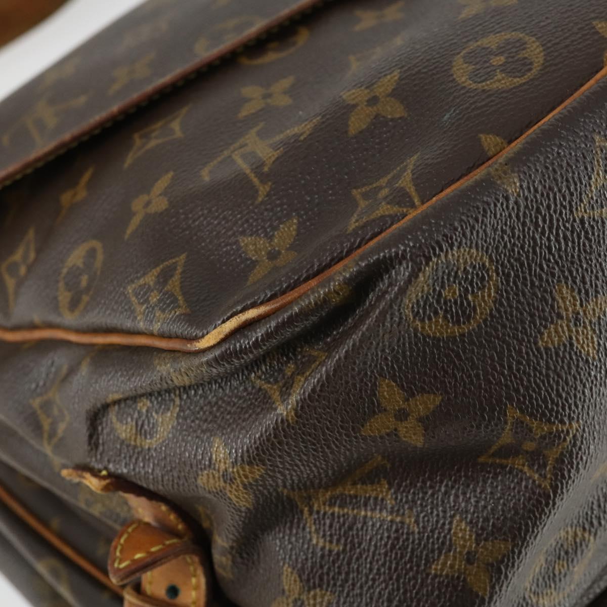 LOUIS VUITTON Monogram Saumur 35 Shoulder Bag M42254 LV Auth 161870