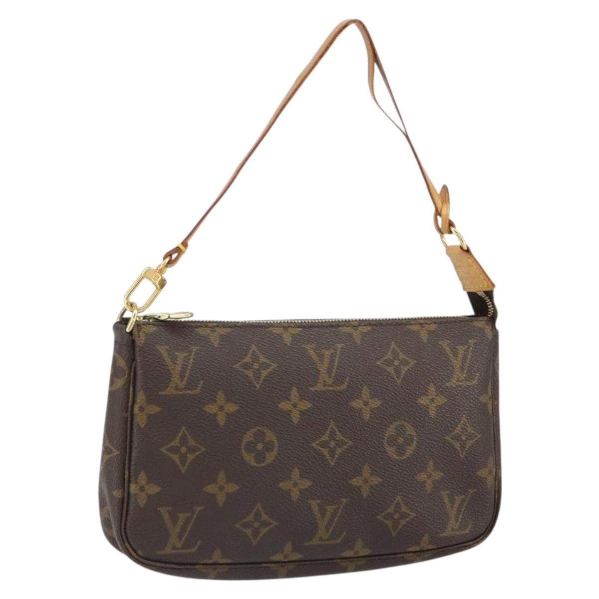 LOUIS VUITTON Monogram Pochette Accessoires Pouch M51980 LV Auth 161878