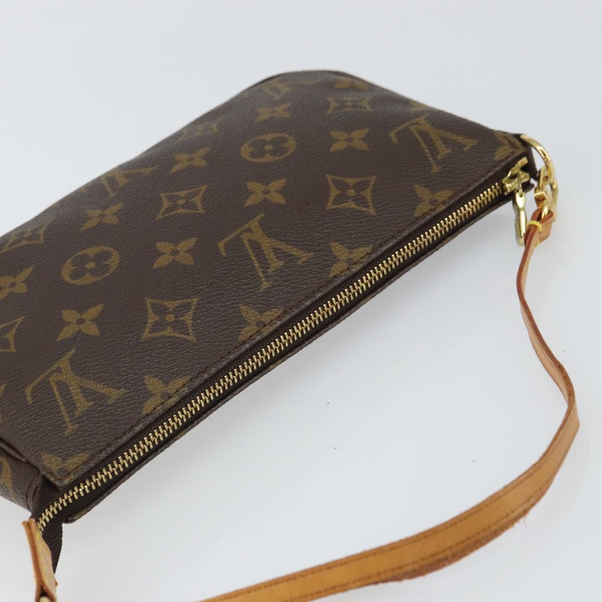 LOUIS VUITTON Monogram Pochette Accessoires Pouch M51980 LV Auth 161878