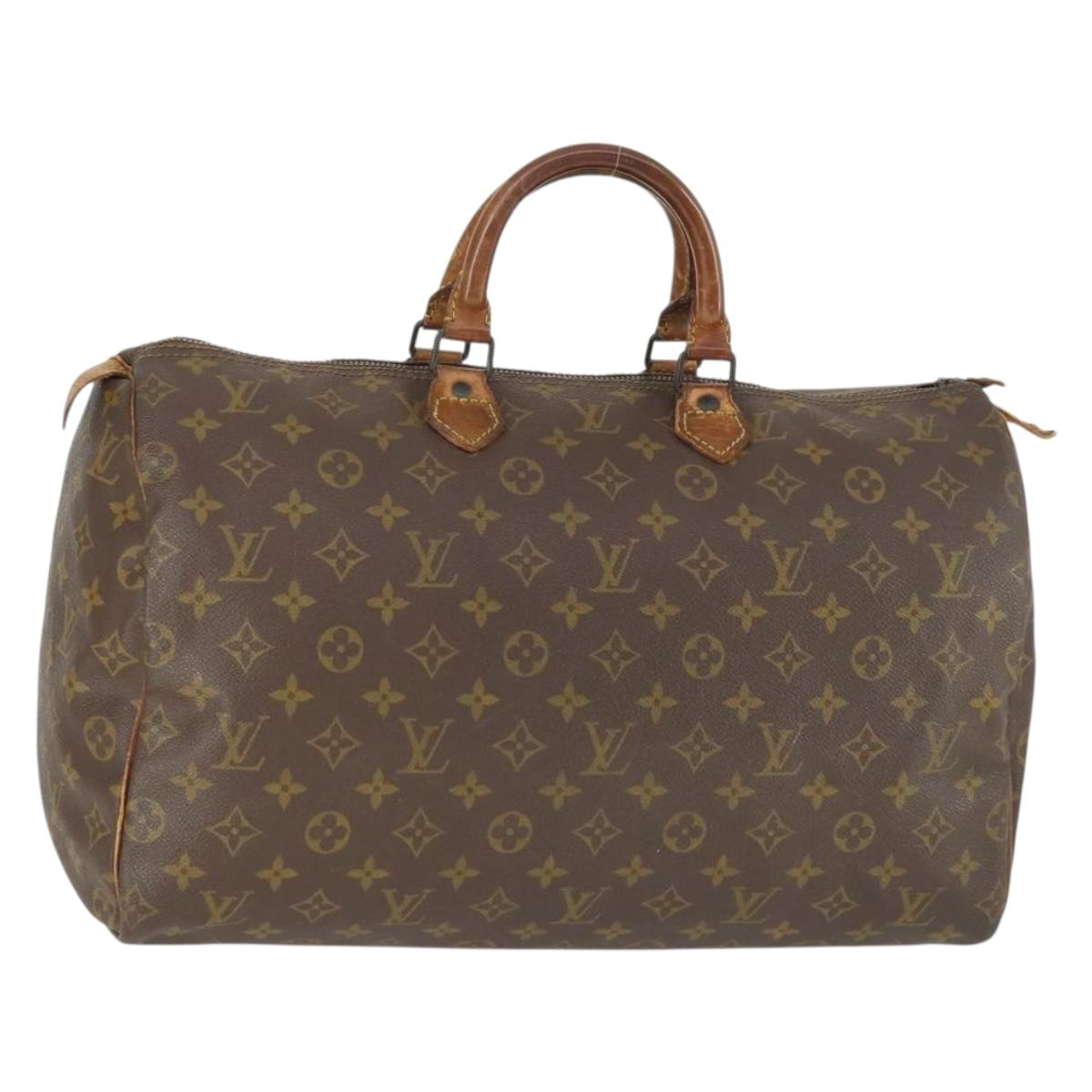 LOUIS VUITTON Monogram Speedy 40 Hand Bag M41522 LV Auth 161880