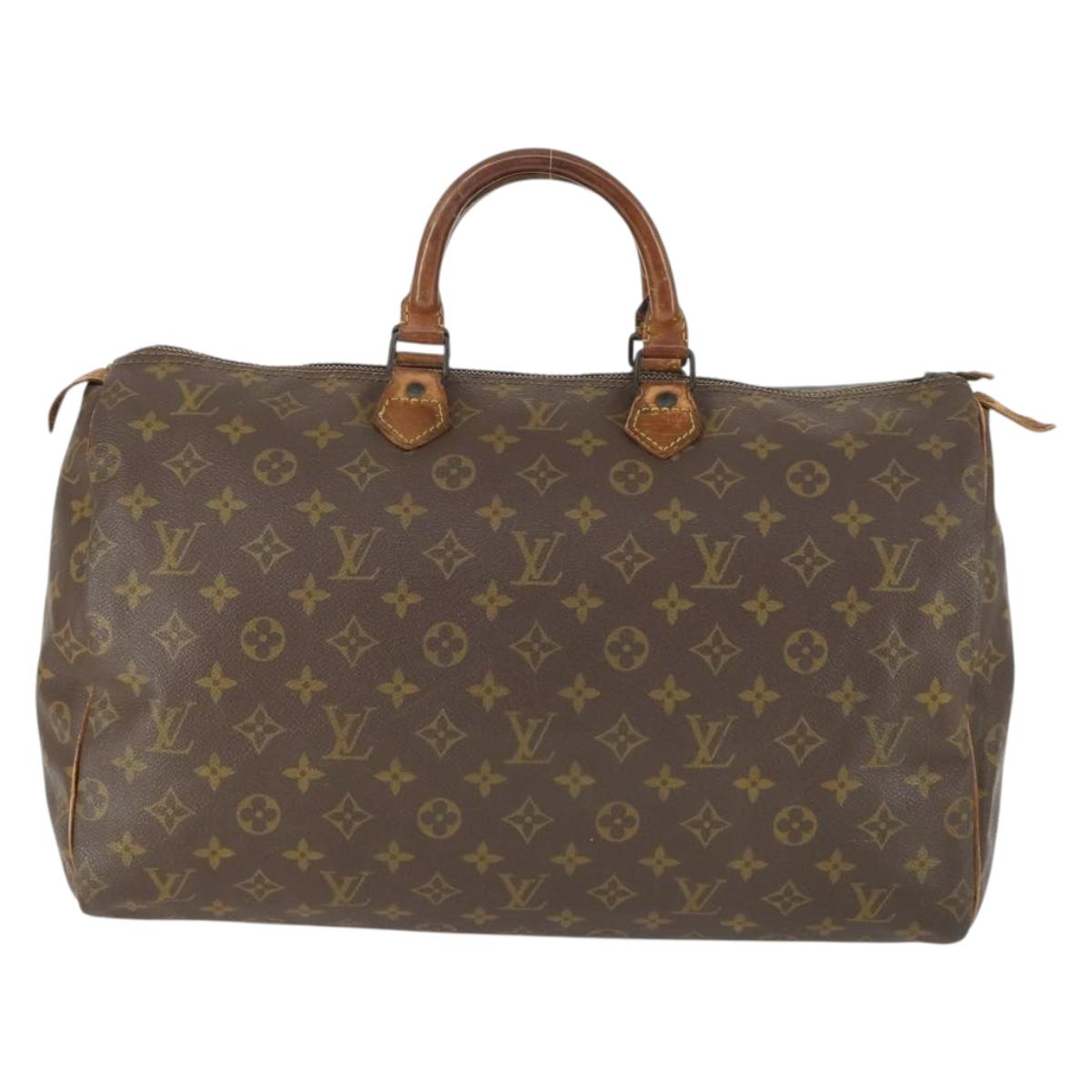 LOUIS VUITTON Monogram Speedy 40 Hand Bag M41522 LV Auth 161880