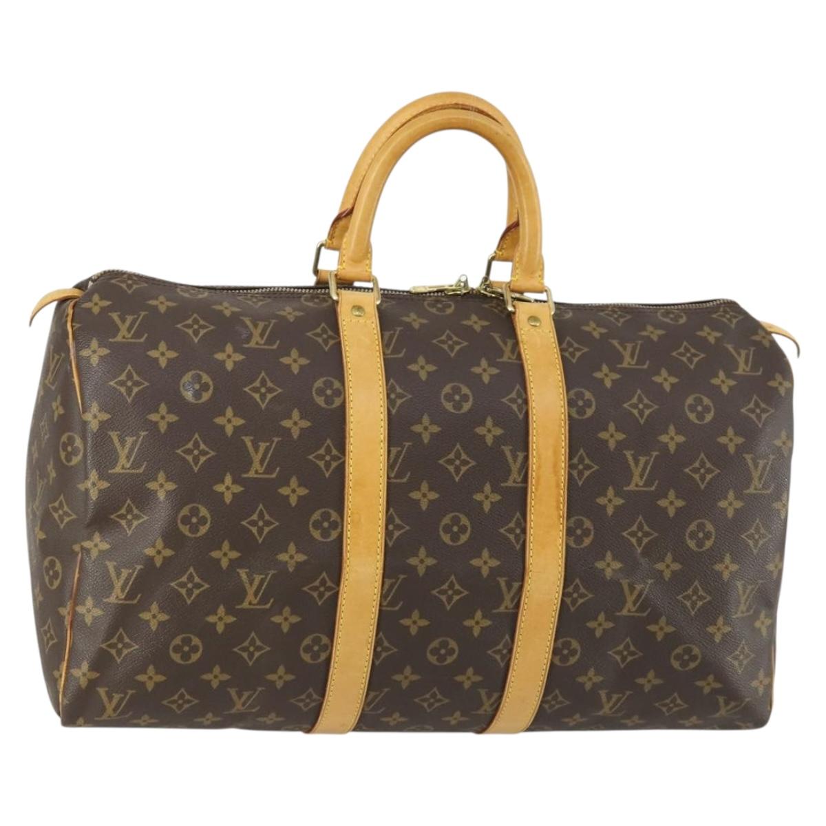 LOUIS VUITTON Monogram Keepall 45 Boston Bag M41428 LV Auth 161882