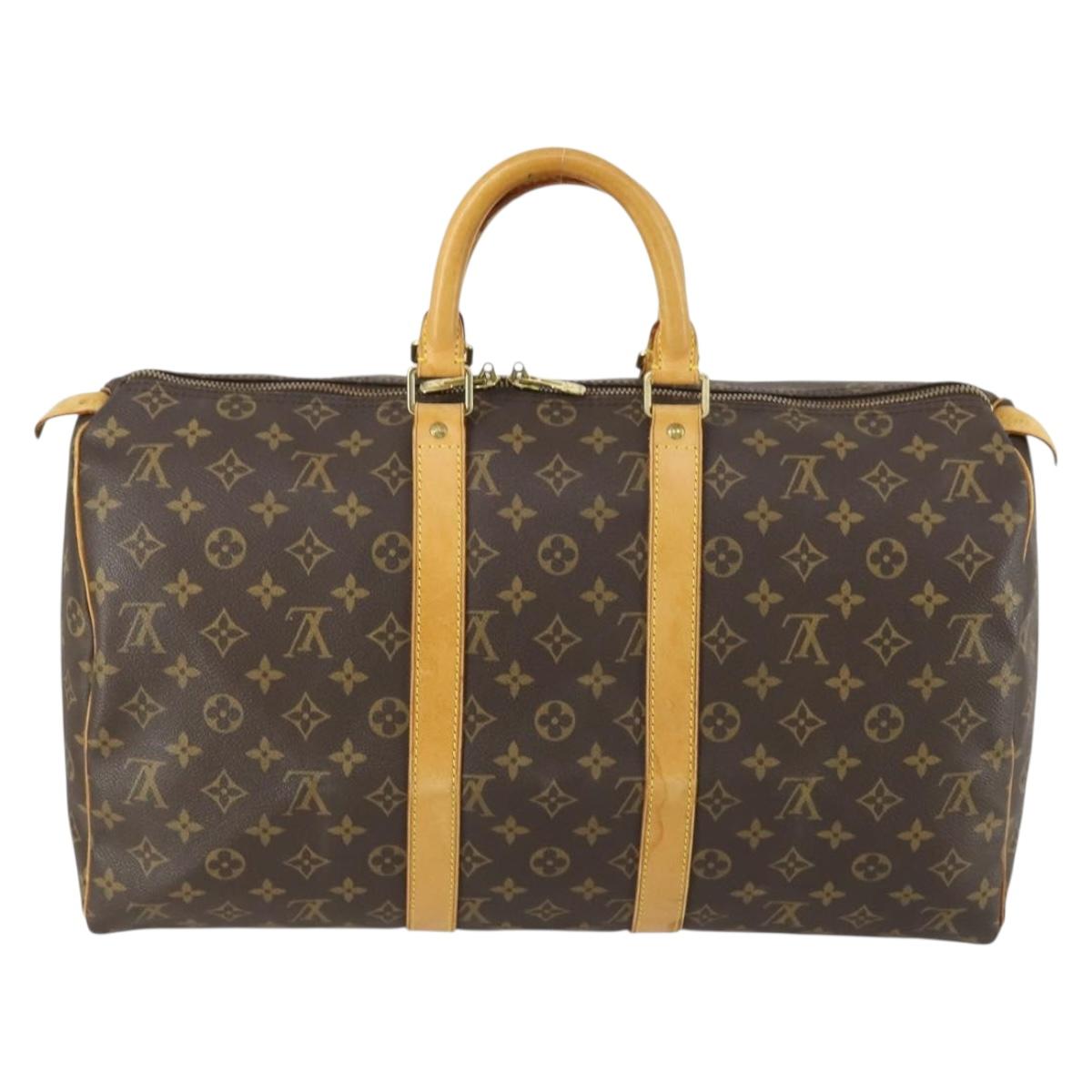 LOUIS VUITTON Monogram Keepall 45 Boston Bag M41428 LV Auth 161882