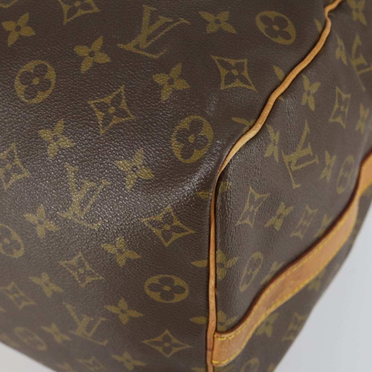 LOUIS VUITTON Monogram Keepall Bandouliere 50 Boston Bag M41416 LV Auth 161883