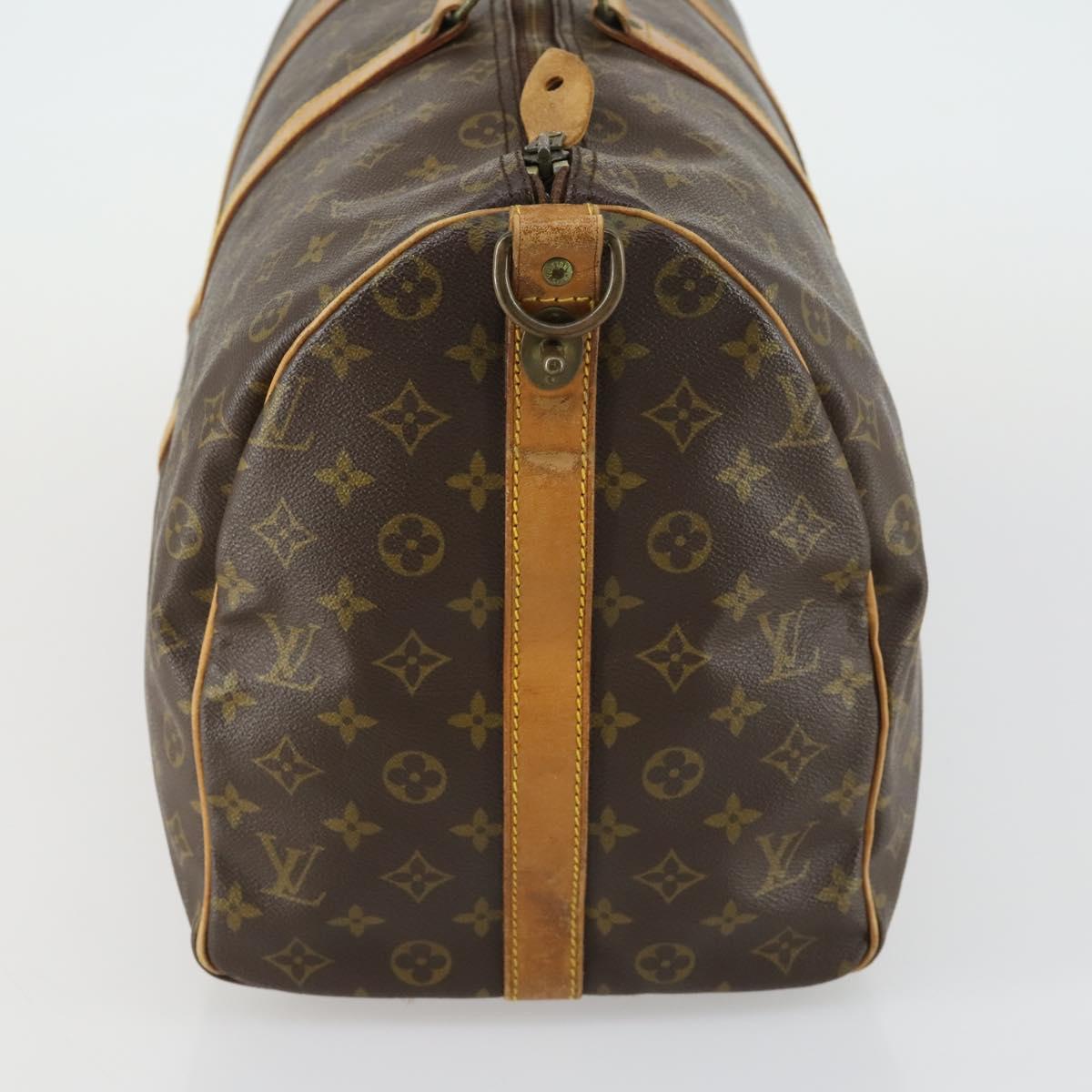 LOUIS VUITTON Monogram Keepall Bandouliere 50 Boston Bag M41416 LV Auth 161883