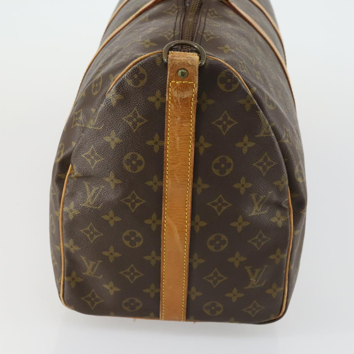 LOUIS VUITTON Monogram Keepall Bandouliere 50 Boston Bag M41416 LV Auth 161883