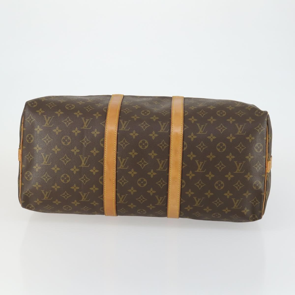 LOUIS VUITTON Monogram Keepall Bandouliere 50 Boston Bag M41416 LV Auth 161883