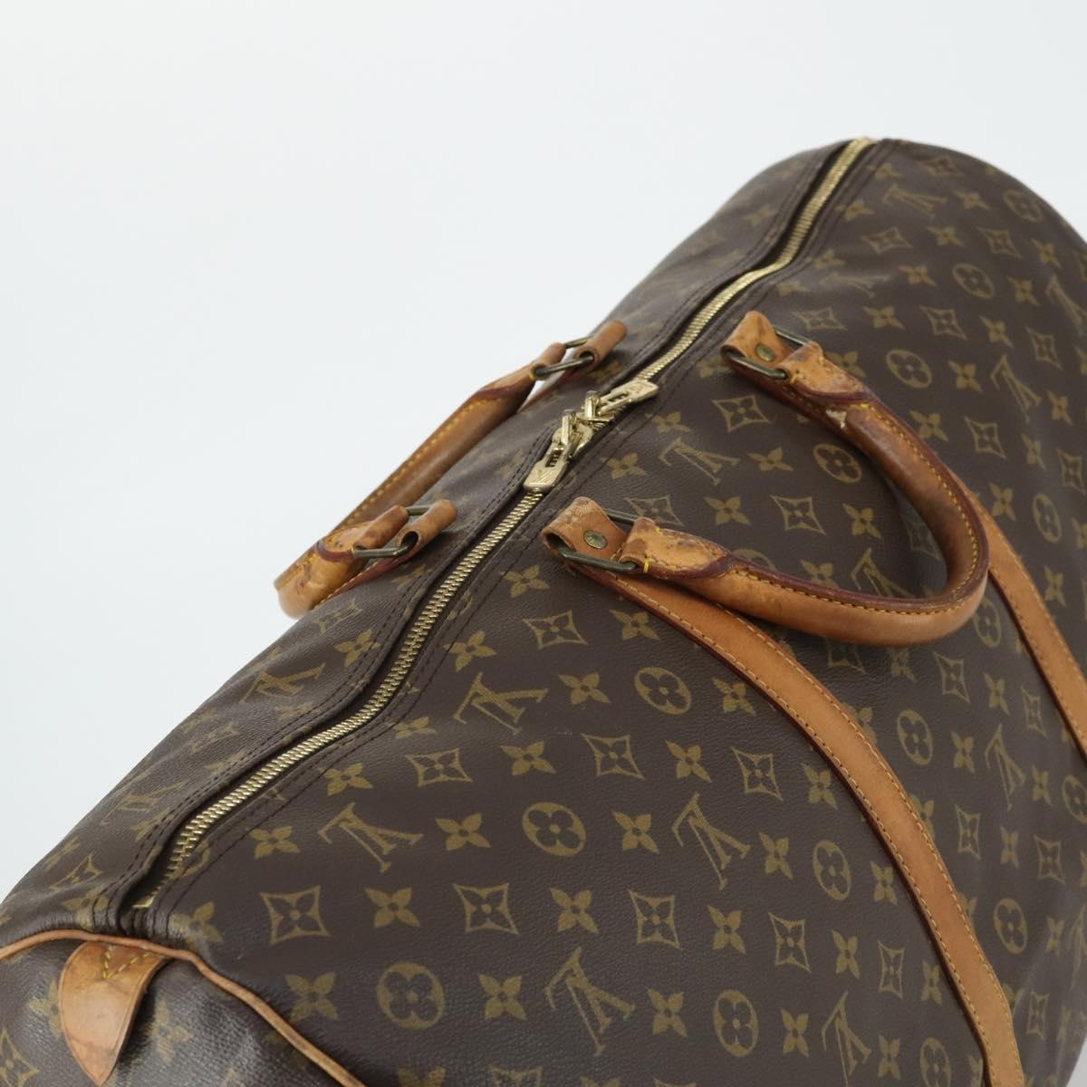 LOUIS VUITTON Monogram Keepall 60 Boston Bag M41422 LV Auth 161886