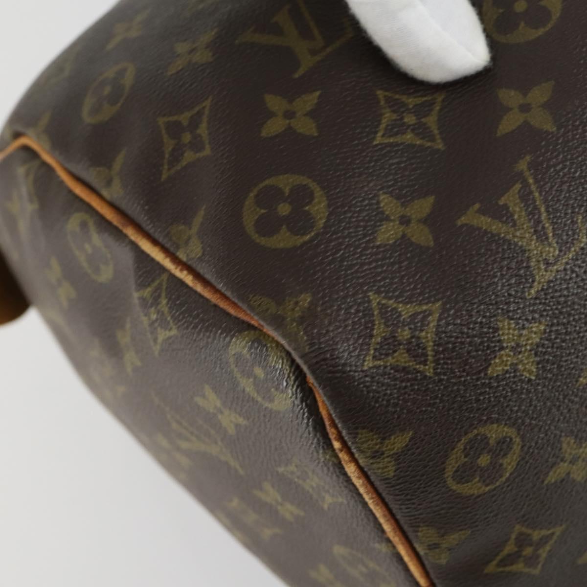 LOUIS VUITTON Monogram Speedy 35 Hand Bag M41524 LV Auth 161894