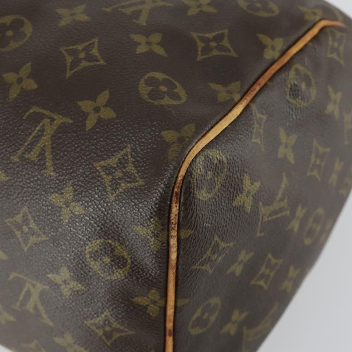 LOUIS VUITTON Monogram Speedy 35 Hand Bag M41524 LV Auth 161894