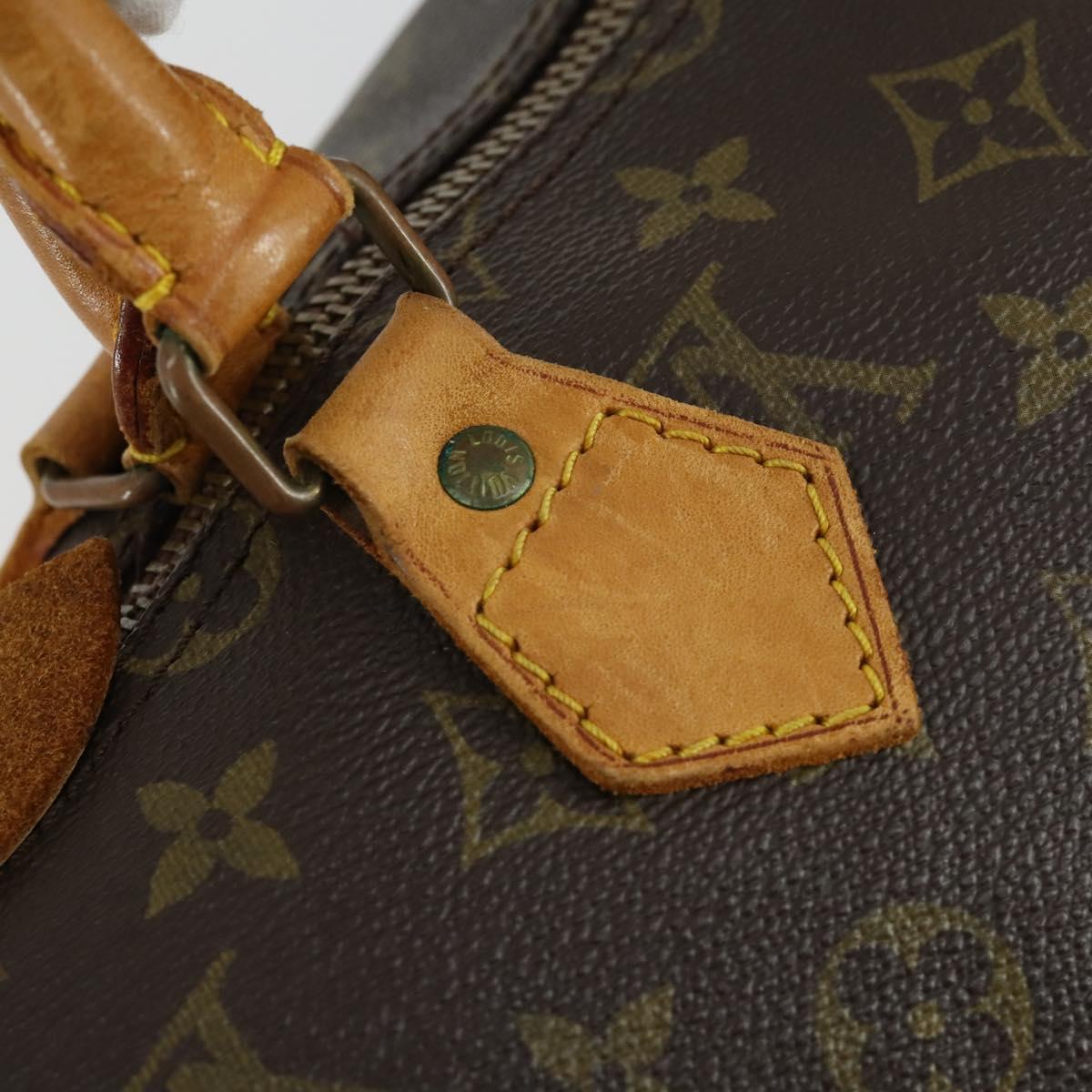 LOUIS VUITTON Monogram Speedy 35 Hand Bag M41524 LV Auth 161894