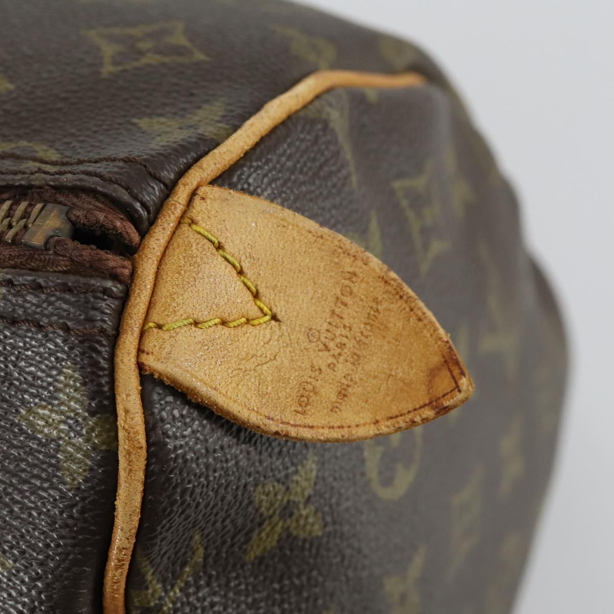 LOUIS VUITTON Monogram Speedy 35 Hand Bag M41524 LV Auth 161894