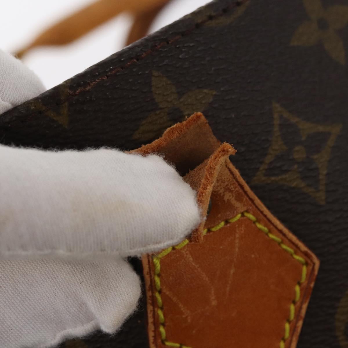 LOUIS VUITTON Monogram Sac Plat Hand Bag M51140 LV Auth 161922