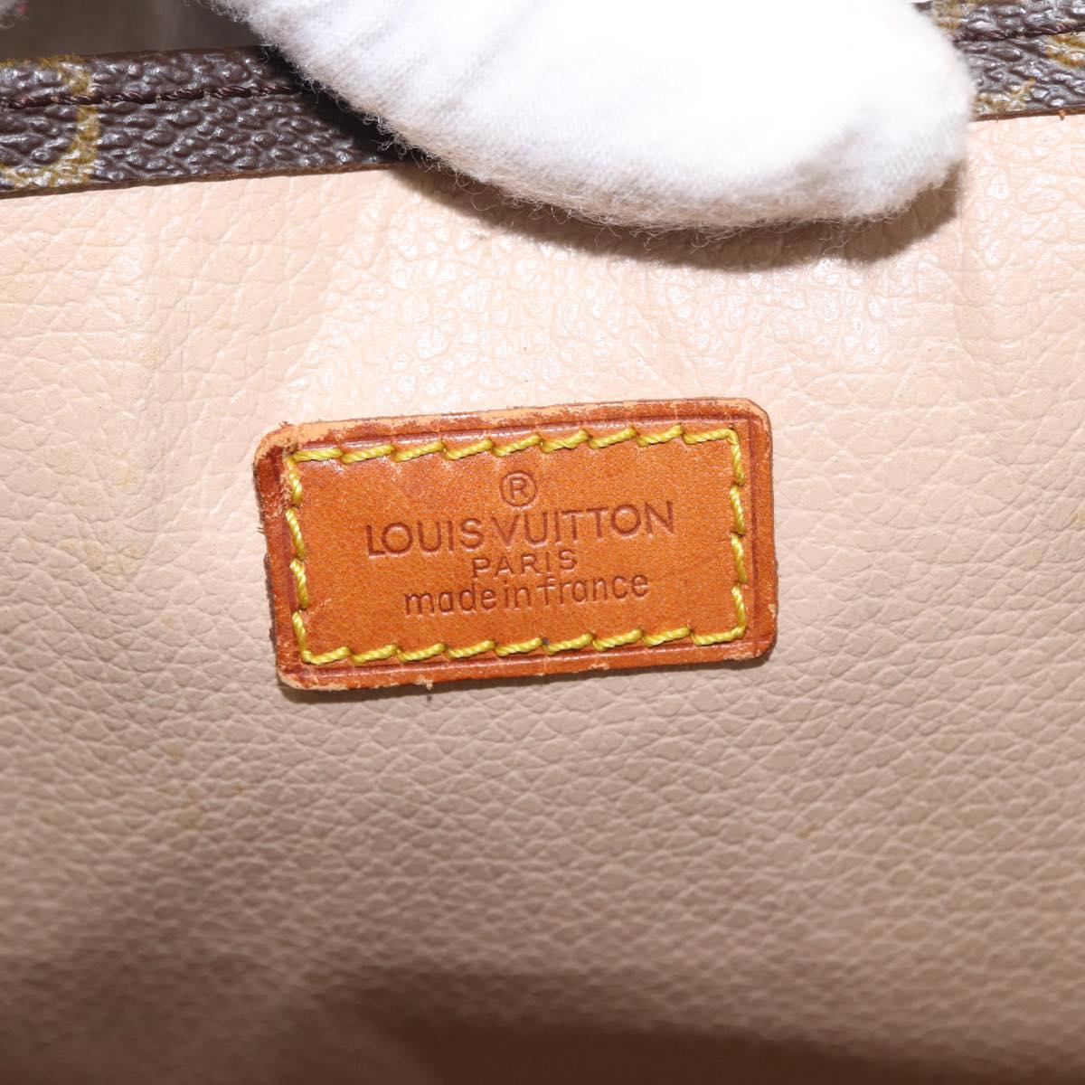 LOUIS VUITTON Monogram Sac Plat Hand Bag M51140 LV Auth 161922