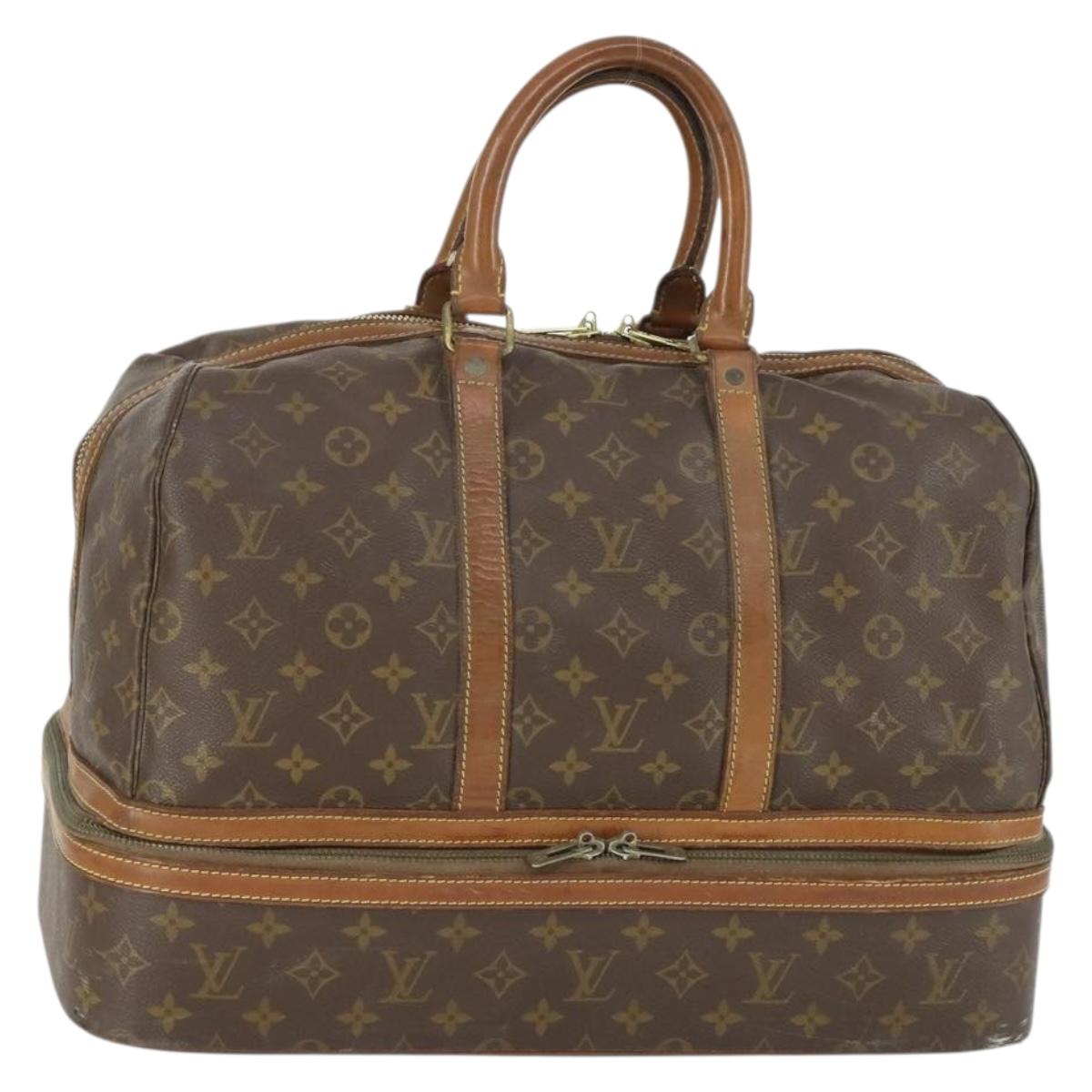 LOUIS VUITTON Monogram Sac Sports Boston Bag M41444 LV Auth 161939