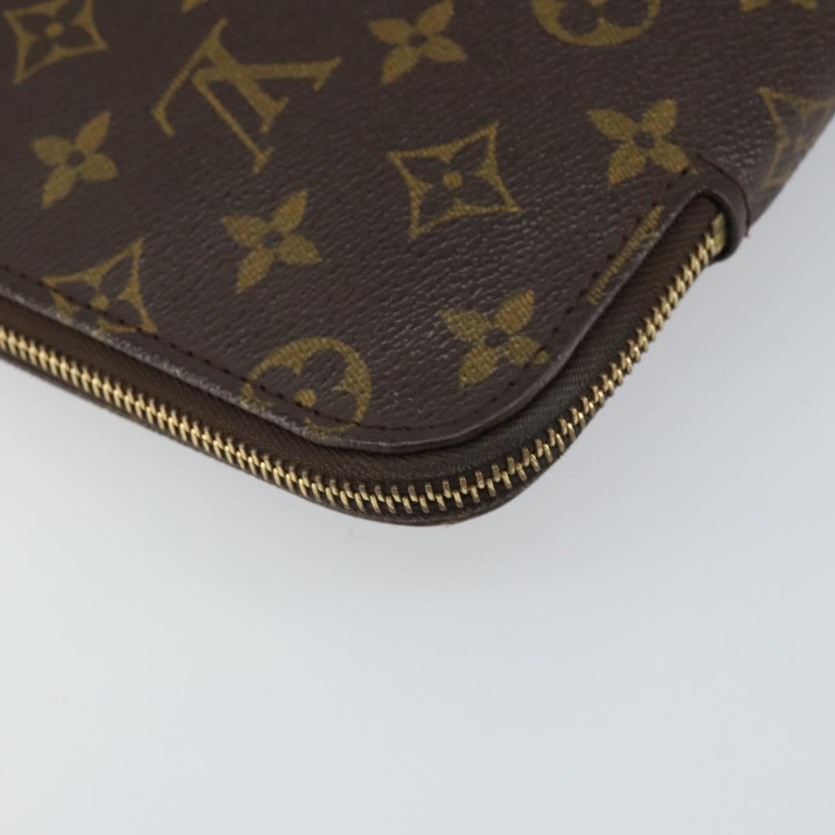 LOUIS VUITTON Monogram Posh Documents Briefcase M53457 LV Auth 161943