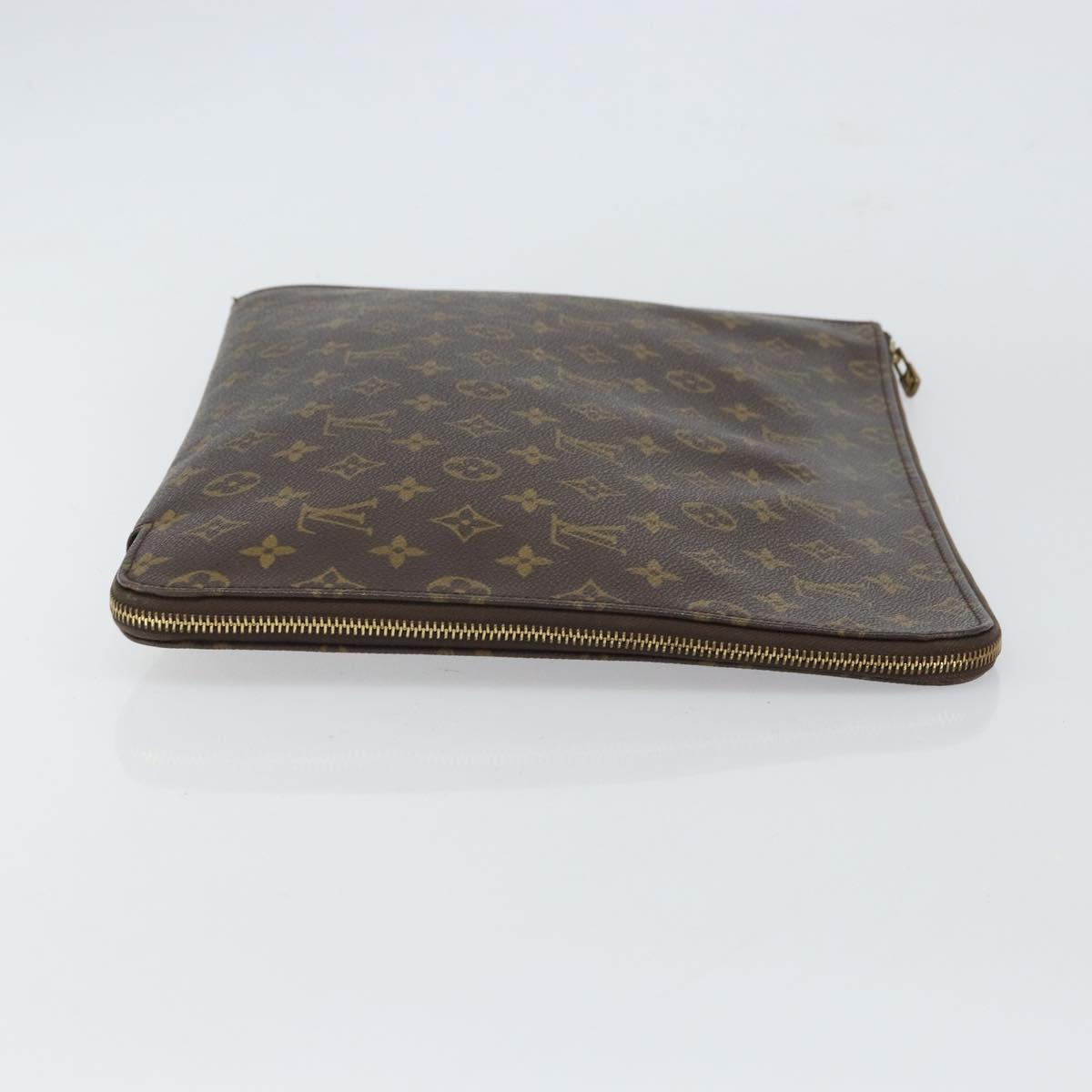 LOUIS VUITTON Monogram Posh Documents Briefcase M53457 LV Auth 161943