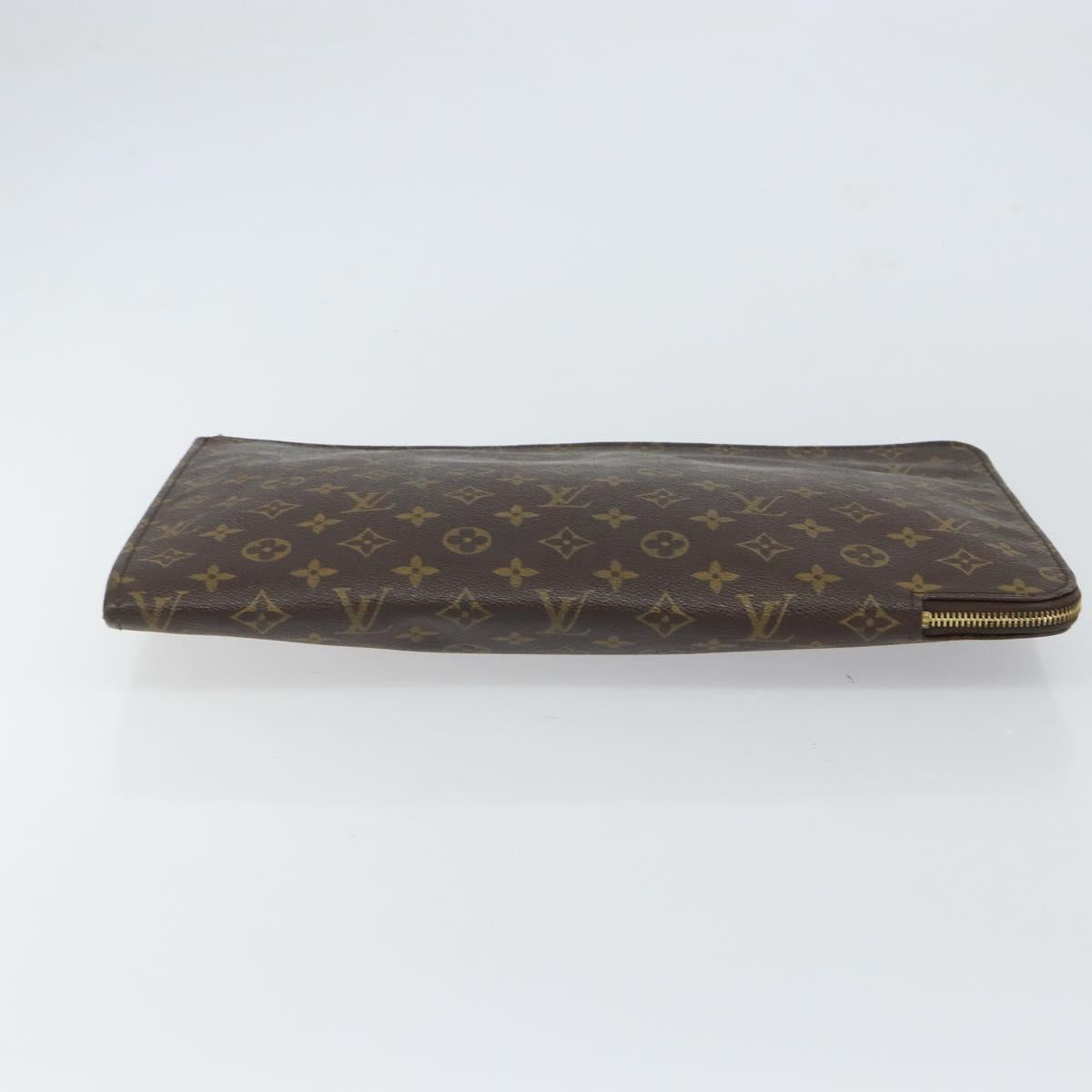 LOUIS VUITTON Monogram Posh Documents Briefcase M53457 LV Auth 161943