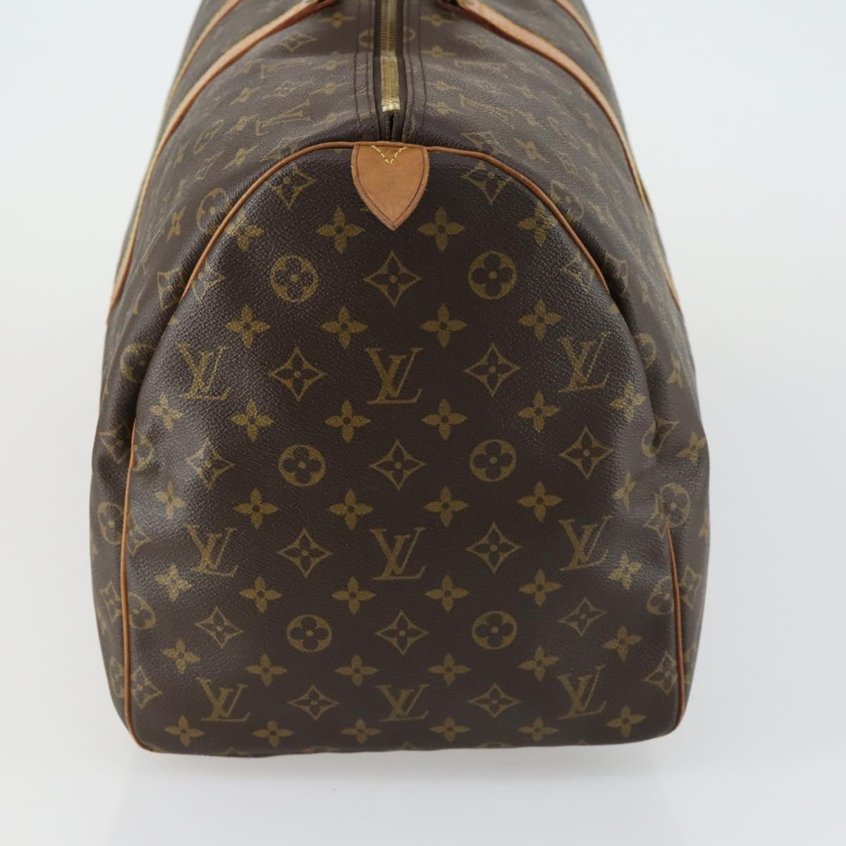 LOUIS VUITTON Monogram Keepall 55 Boston Bag M41424 LV Auth 161974