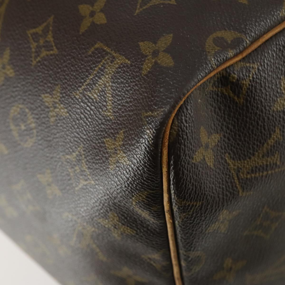 LOUIS VUITTON Monogram Keepall 55 Boston Bag M41424 LV Auth 161985