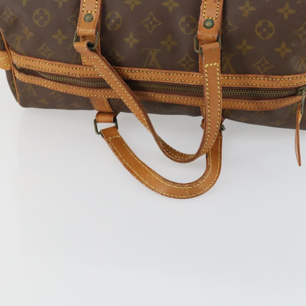 LOUIS VUITTON Monogram Sac Souple 35 Boston Bag M41626 LV Auth 161989