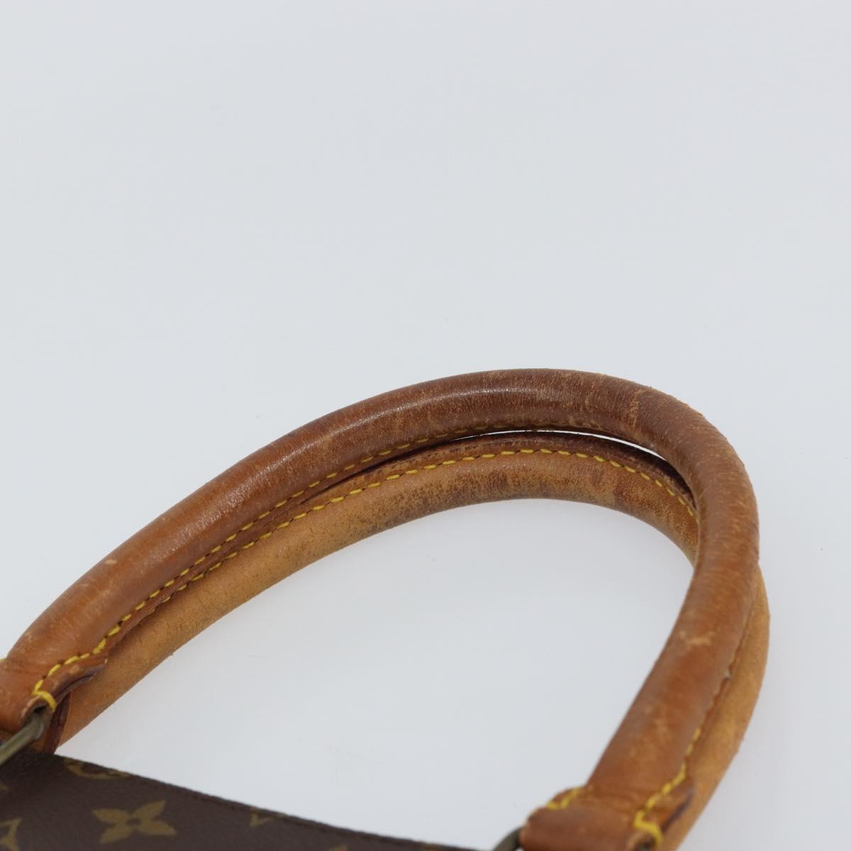 LOUIS VUITTON Monogram Sac Plat Hand Bag M51140 LV Auth 161995