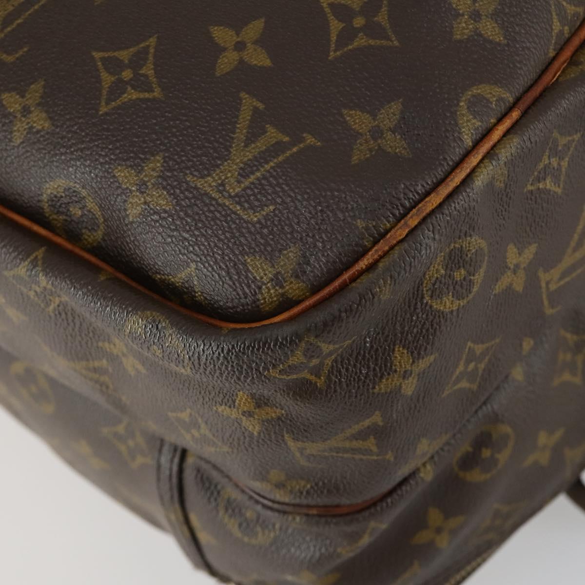 LOUIS VUITTON Monogram Alize de Poche Boston Bag 2way M41392 LV Auth 161996