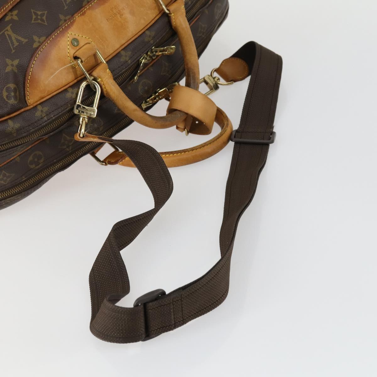 LOUIS VUITTON Monogram Alize de Poche Boston Bag 2way M41392 LV Auth 161996