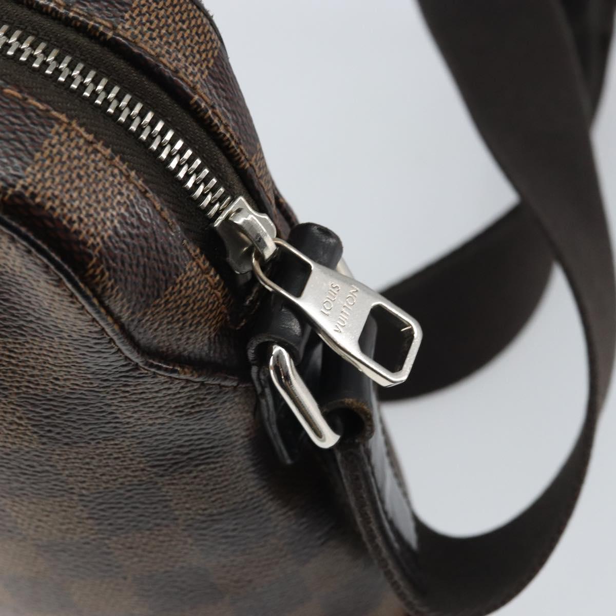 LOUIS VUITTON Damier Ebene Jake Messenger PM Shoulder Bag N41568 LV Auth 162002
