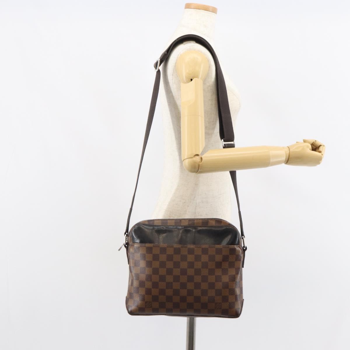 LOUIS VUITTON Damier Ebene Jake Messenger PM Shoulder Bag N41568 LV Auth 162002