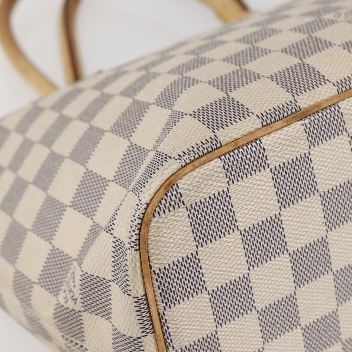 LOUIS VUITTON Damier Azur Saleya PM Tote Bag N51186 LV Auth 162007