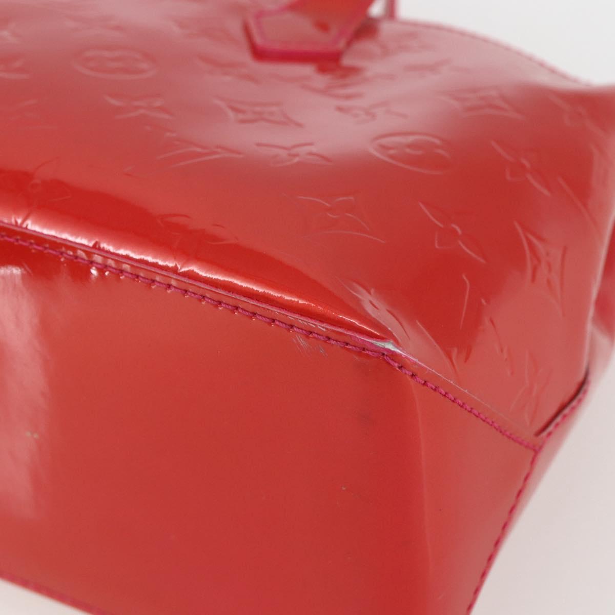 LOUIS VUITTON Monogram Vernis Wilshire Boulevard Bag Rose Pop M93643 Auth 162013